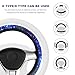 VCYOPN Galaxy Steering Wheel Cover, 15 Inch Breathable Steering Wheel Protector with Galaxy, Comfortable Cosmos Space Design Wheel Cover Interior Decor for SUV Truck Sedan