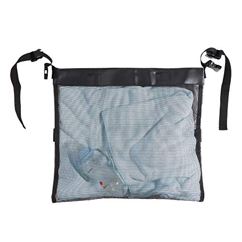 Alvinlite Stroller Bag Organizer Black with Large Mesh Bag Universal Multi Function Baby Mesh Organizer Hanging Bag Net Bag for Bottles Nappy Baby Cloth Baby Blanket
