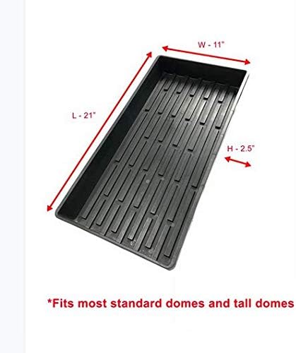Miniatura 4 de Viagrow Bandeja de iniciación de semillas de propagación sin agujeros extra fuerte, germinación de plantas, plántulas planas, forraje, microverdes