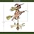 Good Directions Witch Weathervane with Roof Mount, Pure Copper