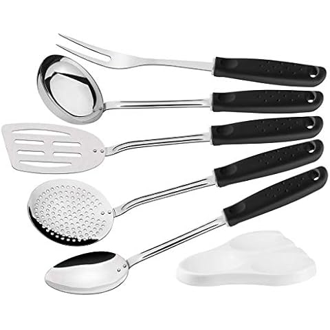 Tramontina Black 6-Piece Kitchen Tool Set Cover