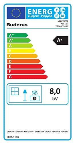 Kachelofeneinsatz Buderus Logaflame HLS117 (Rauchrohranschluss 145 mm senkrecht, Anbauleisten ohne Anbauleisten)-3