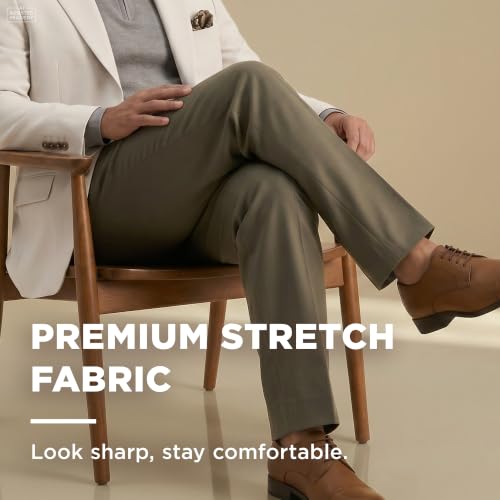 Image of Haggar Men's Classic Fit Premium No Iron Khaki Pant