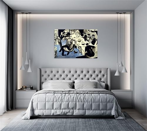 Impression sur toile Chagall Mariage tableau décoration 40x60 - 5