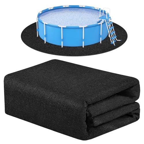 Svepndic 12ft Thickened Round Pool Liner Pad for Above Ground Swimming Pools Swimming Pool Ground Cloth Above Ground Pool Mat Under Pool Floor Padding Pool Equipment Pad
