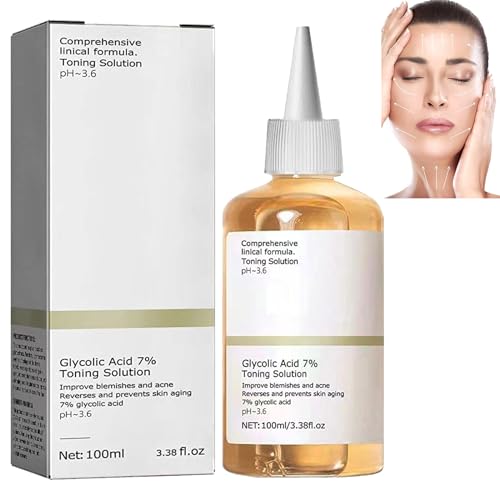 Tónico Ácido Glicólico 7%,Solución de Rejuvenecimiento de Tonificación,Tónico De Ácido Glicólico,Tónico Ácido Etanoico 7%,Acido Glicolico Para Facial,ácido Glicólico al 7%