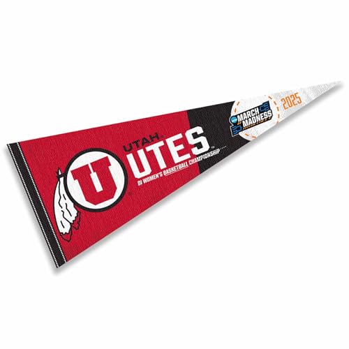 College Flags & Banners Co. Utah 2025 Women's March Basketball Madness Pennant Flag by College Flags & Banners Co. - Used condition - US$6.58