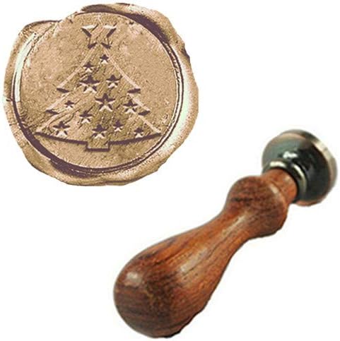 MNYR Christmas Tree Stars Wax Seal Sealing Stamp Embellishment Holidays Invitation, Cards, Snail Mails, Gift Wrapping, Wine Packages, Great Gift Idea Wedding Invitations Christmas Seal Stamp