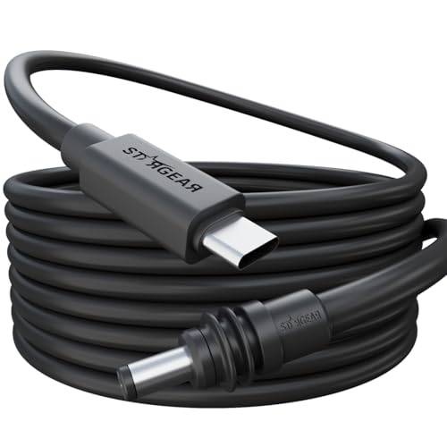 STARGEAR Starlink Mini Cable 6.5FT, 18AWG 140W Starlink USB C to DC Power Cable Cord, Waterproof Barrel Jack, Mini Accessories Work with 65W+ PD Source, Compatible with 28V PPS 20V PD Protocols