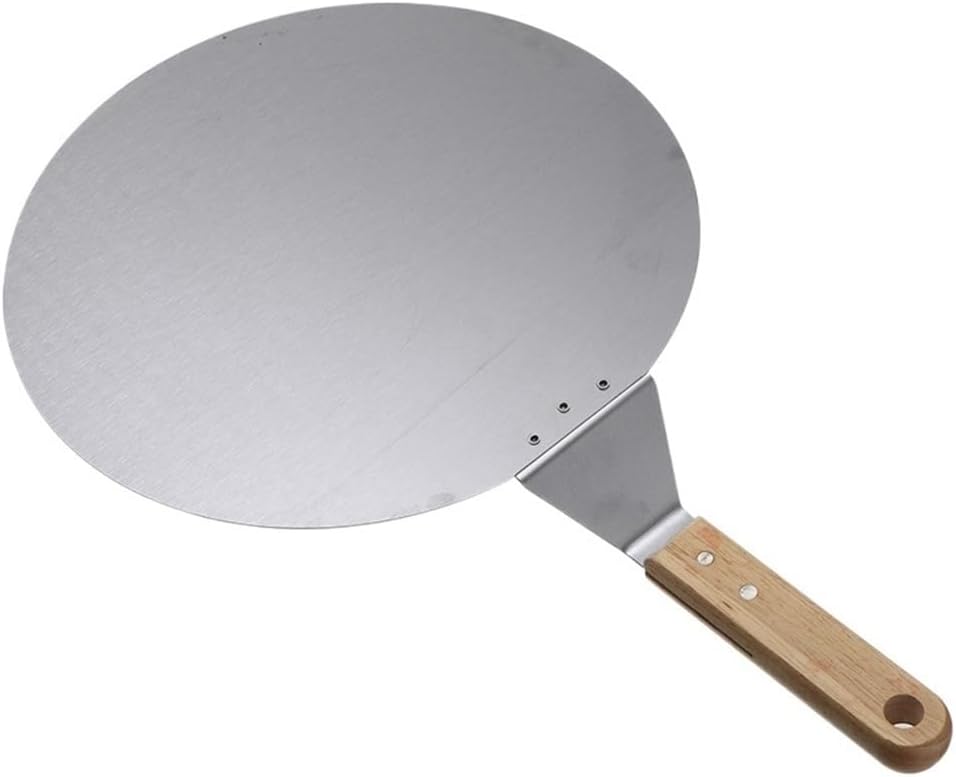 Pizza Paddle Kitchen Pizza Peel Shovel Paddle Stainless Steel Pizza Spatula Pancake Baking Tool with Wood Handle Kitchen Baking Tools Pizza Peel