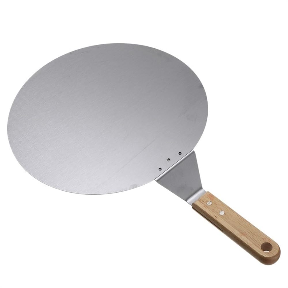 Pelle à pizza acier inoxydable manche bois 30,5 cm pour four