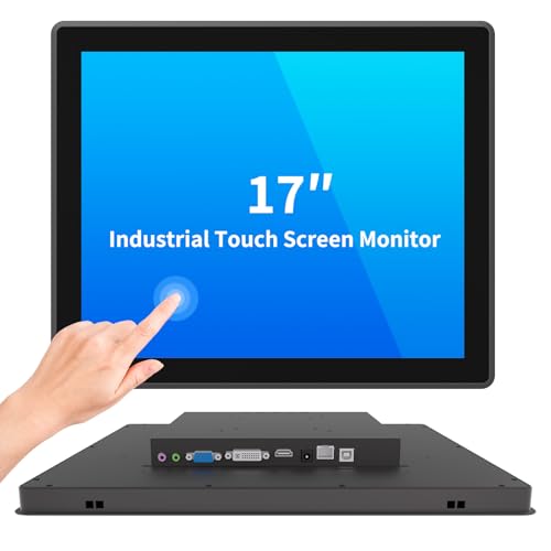 Image of 17 Inch Industrial Touch Screen Monitor, 10 Points Touch, Ratio 5:4 Capacitive PCAP Display, 1280x1024R, Active Matrix TFT LCD, LED Backlight, VGA, DVI, HD-MI Ports