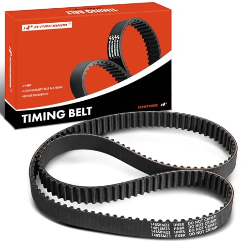 A-Premium Engine Timing Belt Compatible with Volkswagen Jetta Passat 2006-2008, Golf 2013, Eos...
