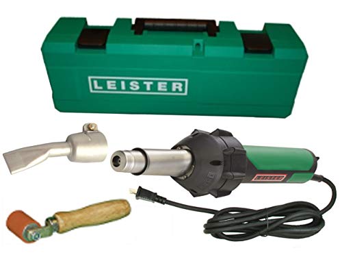 Leister Triac ST 141.228 Plastic Welder With 20MM Nozzle, Seam Roller & Carrying Case