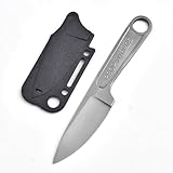 Prop Swords Wrench Handle EDC Fixed Blade Knife with Kydex Sheath – Stainless Steel Compact Utility Knife for Camping, Bushcraft, Hiking, Survival Gear, Lightweight Neck Knife (Kydex Sheath)