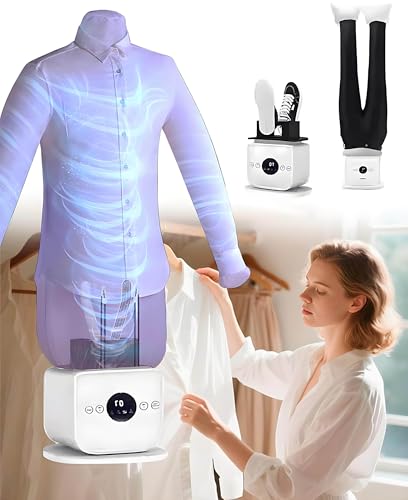 XDLYWUZIQ Secador Y Plancha De Aire Caliente Automático, Tanque De Aromaterapia Integrado, Plancha De Camisas Inflable, Eliminador Rápido De Arrugas para Camisas, Pantalones, Zapatos Y Faldas.
