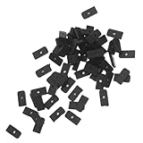 LALAFINA 100pcs Nylon Boning Tips 6mm Black End Caps for Wedding Dress Making, Easy Installation and Resist Deformation, for Bridal Gown Designers and Professional Dressmakers