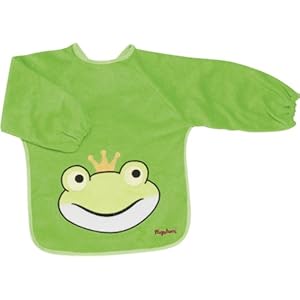 Playshoes 507136 – mouwslabbetje lange mouw, kikkerkoning, groen, eenheidsmaat