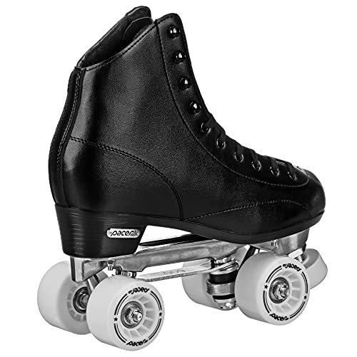 Miniatura 2 de Pacer Stratos - Patines Cuádruples Tradicionales, Men S Sz 10, Negro