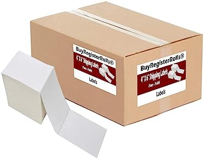 4"x6" Direct Thermal Shipping Labels (2000 Labels - 1 Big Stack) Perforated Postage Thermal Shipping Labels (4x6 Fan-Fold Labels) - Commercial Grade Permanent Adhesive Labels image 5