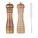 Produktbild Xinzistar 2er-Set Salz und Pfeffer Mühle, Pfeffermühle und Salzmühle Mühlenset Salzmühle Holz mit Verstellbarem Keramikmahlwerk Salz und Pfeffer Mühle Chilimühle Gewürzmühlen