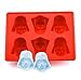 Aisoway Star Wars Molde de la hornada de Silicona Darth Vader Cubito de Hielo Cookies de Chocolate del Molde