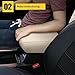 AOMSAZTO Beige Armrest Console Covers for CRV Honda 2017-2022 Leather Console Pad