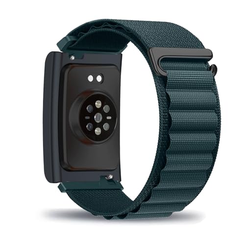 Bracelet en Nylon pour Amazfit Helio Strap Bracelet, Elastique Textile Alpine Loop avec C-Hook Réglable pour Homme Femme Sport Bande de Remplacement Compatible avec Amazfit Helio Strap Sangle (16)