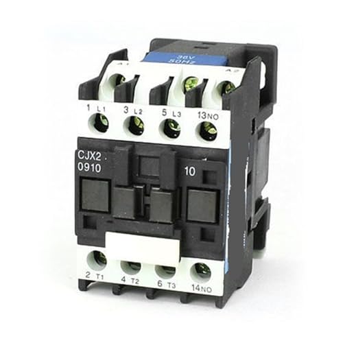 Contacteur CA 36V 9A CJX2-0910 triphasé 3 pôles 1NO pour commande moteur