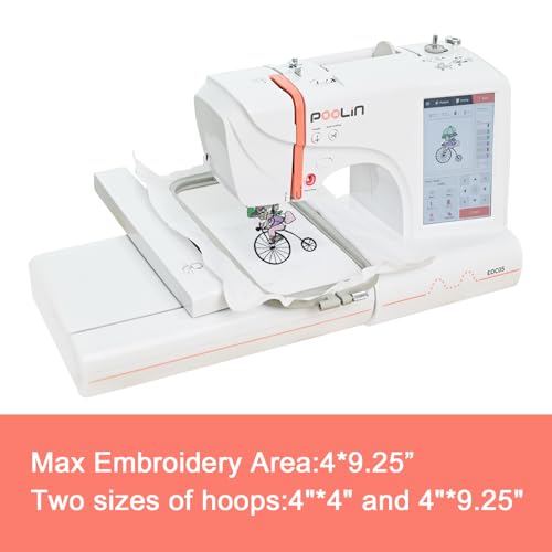 image for POOLIN Computerized Embroidery Machine for Clothing, 4