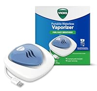 Vicks Portable Waterless Vaporizer, USB power, On/Off nightlight, Use with VapoPads