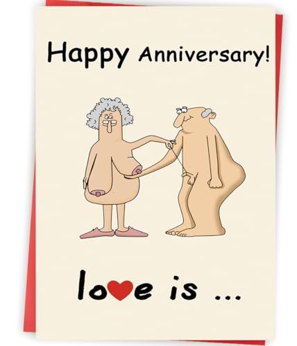 Abeletree Funny Anniversary Card Gifts for Couple Husband Wife, Happy Wedding Anniversary Decoration...
