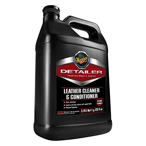 Image of Meguiar's Professional D180 Detailer Leather Cleaner & Conditioner, 1gal | Car Interior Cleaner and Conditioner for Car Interiors, Safe and Effective on Leather & Vinyl Surfaces
