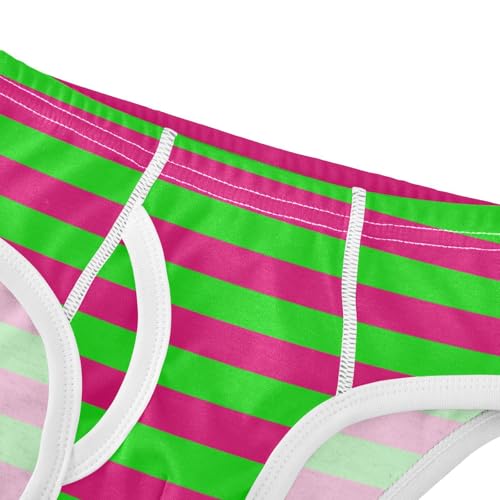 Green Red Stripe Toddler Boy's Underwear 2T4