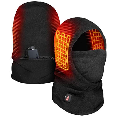 Actionheat 5V Battery Heated Fleece Balaclava Face Mask, Winter Neck Gaiter #TOP2