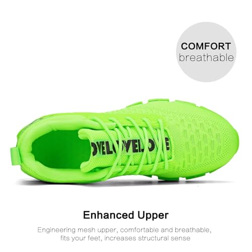 Image of Chopben Men's Running Shoes Blade Non Slip Fashion Sneakers Breathable Mesh Soft Sole Casual Athletic Walking Shoes