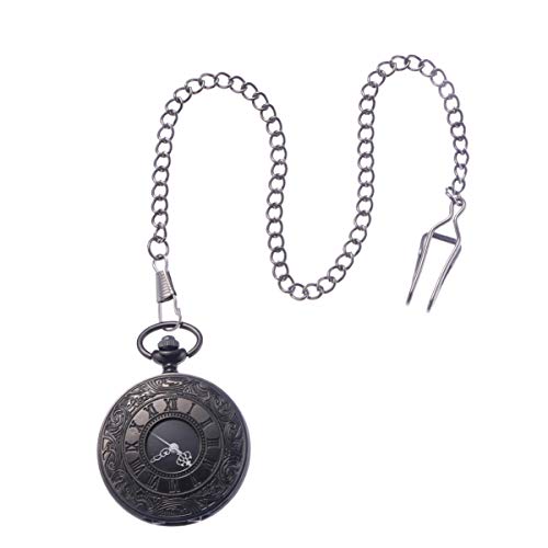 2 Peças Relógio De Bolso Digital Relógio De Quartzo Retrô Steampunk Relógio De Quartzo Vintage Retrô