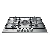 Piano cottura a gas Hotpoint: 5 fuochi, - PPH 75G DF/IX