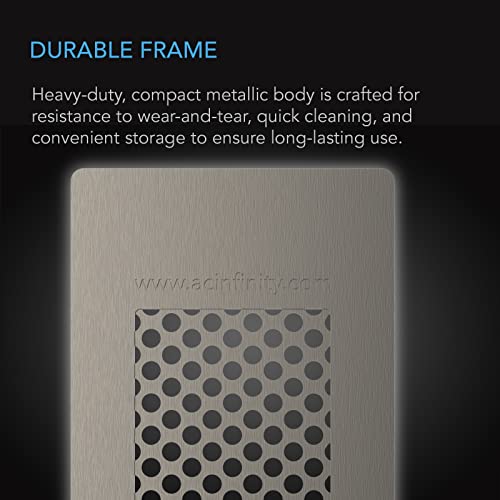 Ac Infinity Grinder Card, Black Aluminum Milling Tool With Manual Grater Surface For Pepper, Spices, And Tea #TOP3