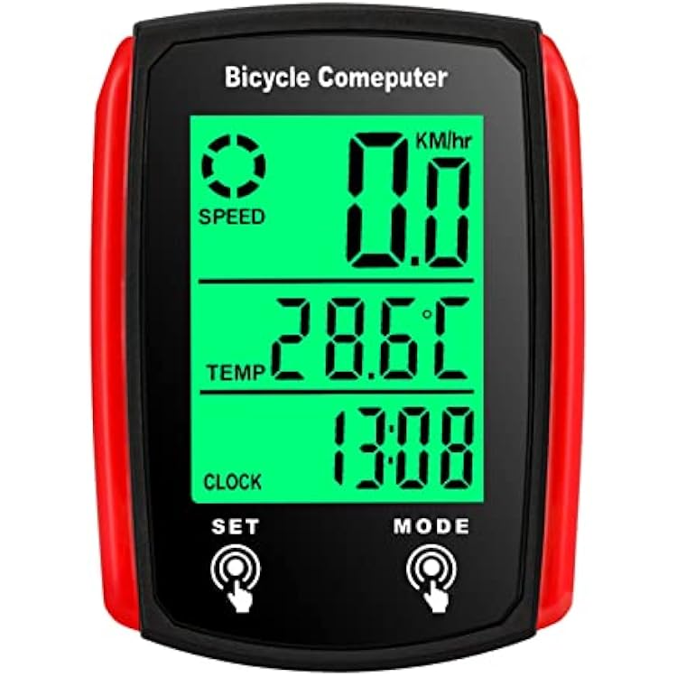 Bike Computer,Wired Bike Computer 19 Functions Touch Bike Speedometer Waterproof Bicycle Computer with Backlight