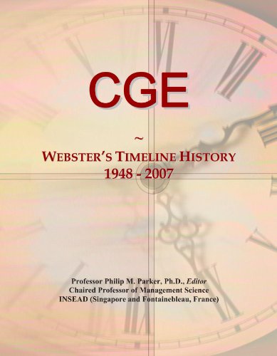 CGE: Webster's Timeline History, 1948 - 2007