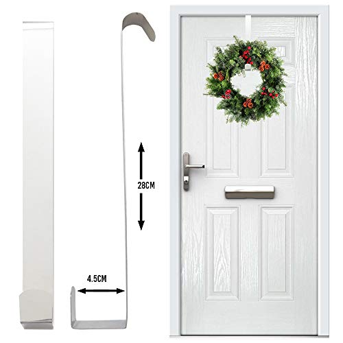 Door-Wreath-Hanger-Hook-Strong-Metal-Over-the-Door-Hook-28cm-for-Every-Day-Use-and-for-Christmas-Perfect-for-Hanging-Clothes-Bags-Scarves-and-Christmas-Wreath