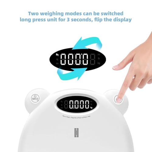 Image of Ellie Digital Baby Scales, Multi-Function Scale for Infant, Toddler & Pet, LED Display Weighing Scale for Newborns, Cats & Dogs, Large Capacity for Family Weight Tracking at Home