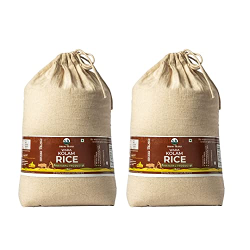 Image of Apka Kisan Wada Kolam Rice | Premium Medium Grain Lachkari Rice | Non-Sticky, Fluffy & Aromatic | Easy to Digest | Daily Use Rice (10Kg)