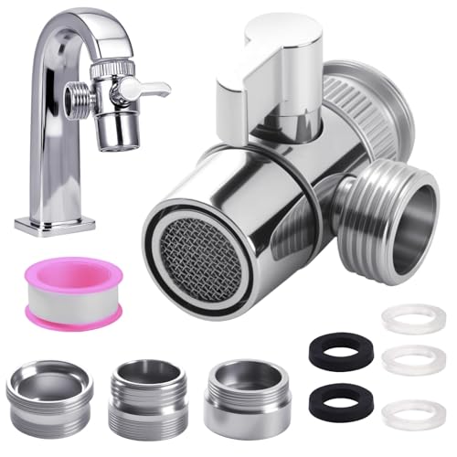 G1 2 Válvula Desviadora 3 Vias Valvula Desvio Grifo Ducha,Adaptador Grifo De Ducha Válvula De Tres Vías Ducha Fregadero De Cocina M22-M24 M22-G1 2 Para Baño De Cocina