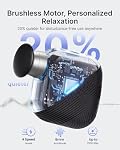 RENPHO Micro poche Mini Gun de massage, masseur musculaire électrique pour les athlètes, pistolet de massage de voyage sportif compact, masseurs portatifs portables pour salle de sport à domicile Bureau extérieur Relaxation