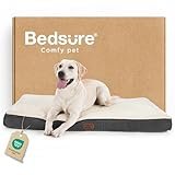 Bedsure Dog Bed Large Sized Dog - Orthopedic Waterproof Pet Beds with Removable Washable Cover, Egg Crate Foam Puppy Mat, Suitable for Pet Up to 65 lbs