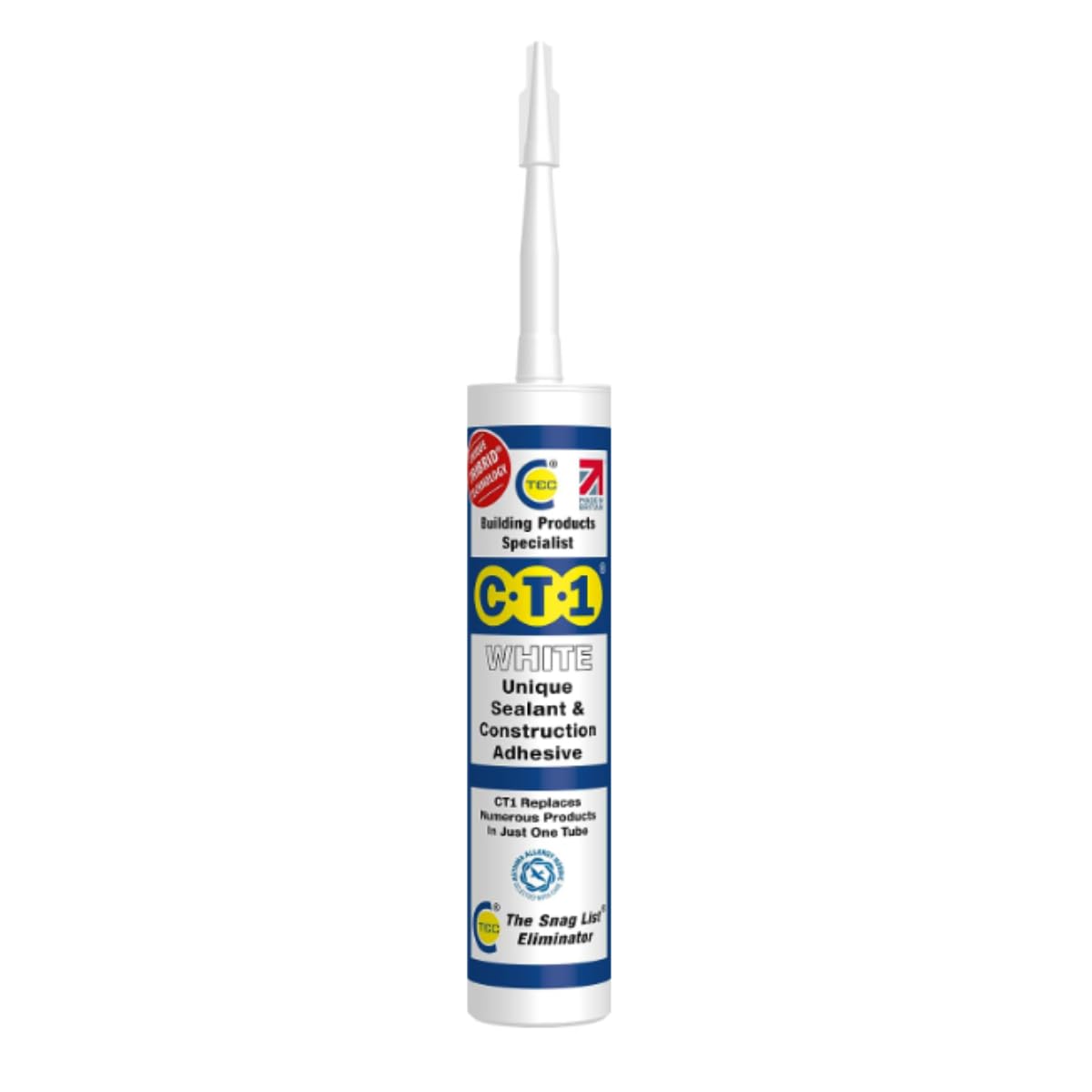 Ct1 White Tribrid® Multi Purpose Sealant & Adhesive - 290Ml