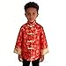 SZCQ Boys Lunar New Year Chinese Jacket Costumes Traditional Coat Outfits Kids Tang Suit Red Dragon XS