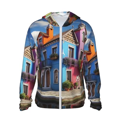 Veste rashguard légère UPF 50+ pour bloquer les UV avec capuche et fermeture éclair